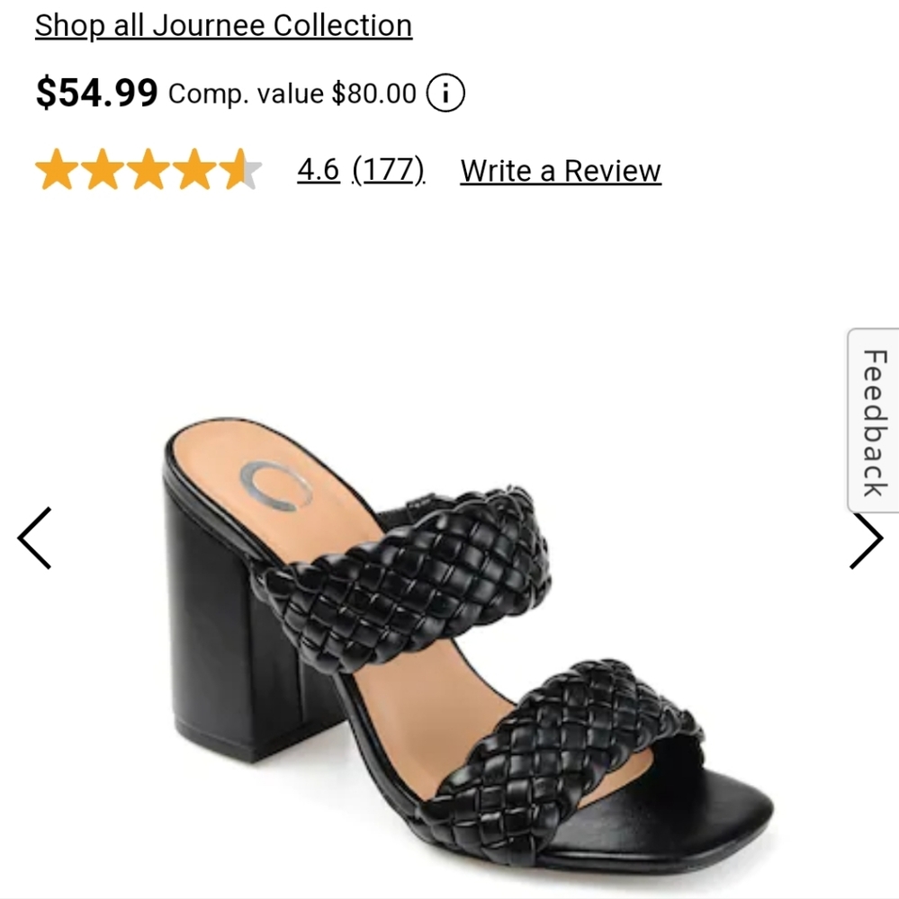 Braided Block Heel Sandal